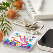 Rolschaatsen Sleutelhanger Roller Rink Schaats Par (Voorkant Rechts)