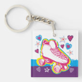 Rolschaatsen Sleutelhanger Roller Rink Schaats Par (Voorkant)