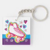 Rolschaatsen Sleutelhanger Roller Rink Schaats Par (Achterkant)