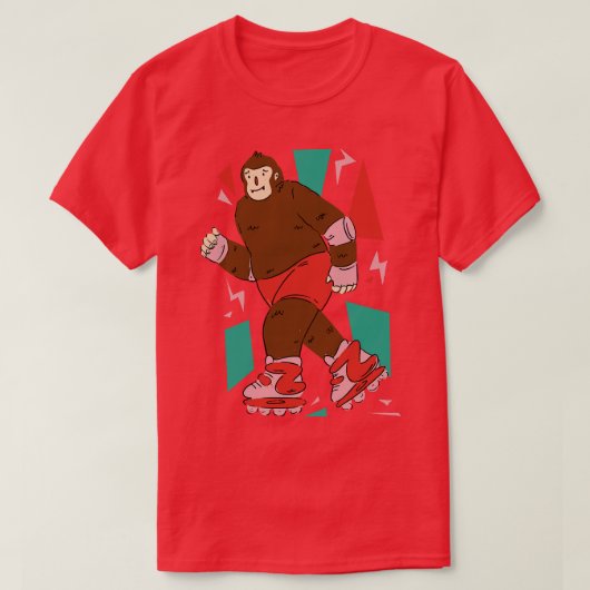 Rolschaatsen T-shirt (Design voorkant)