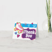 Rolschaatsen verjaardagsfeestje dank u notities (Voorkant)