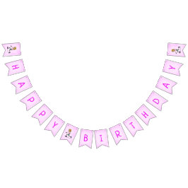 Rolschaatsen Verjaardagsfeestje Roze Vlaggetjes