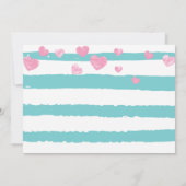 Rolschaatspastel foto meisje verjaardag kaart (Achterkant)