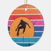 rolskateboarder keramisch ornament (Links)