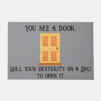 Rolspeler D20 Deurmat: Je Ziet Een Deur Deurmat
