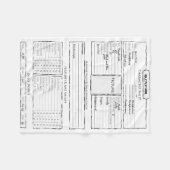 Rolspelspellenvel Fleece Deken (Voorkant (Horizontaal))