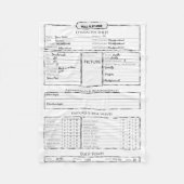 Rolspelspellenvel Fleece Deken (Voorkant)