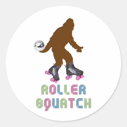 Rolsquatch Ronde Sticker (Voorkant)