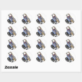 rolstoel081210 ronde sticker (Vel)