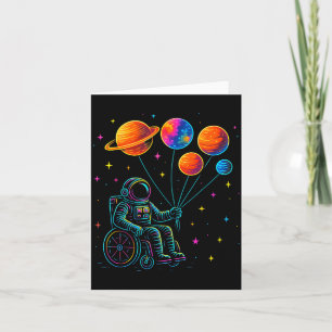 Rolstoel Astronaut Motivatie Kinderen Ruimte  Bedankkaart