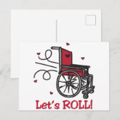 Rolstoel Briefkaart (Voorkant / Achterkant)