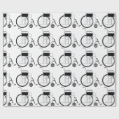 rolstoel cadeaupapier (Vlak)