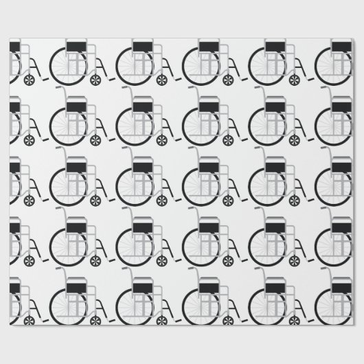 rolstoel cadeaupapier (Vlak)