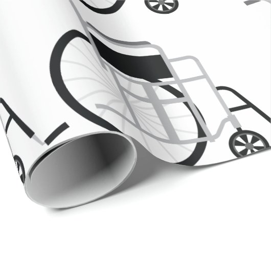 rolstoel cadeaupapier (Rol Hoek)