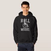 Rolstoel Gehandicapt Rolmodel Hoodie (Voorkant volledig)