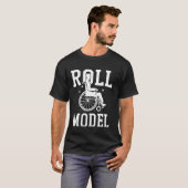 Rolstoel Gehandicapt Rolmodel T-shirt (Voorkant volledig)