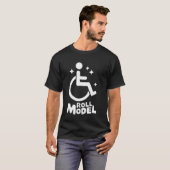 Rolstoel Gehandicapt Rolmodel T-shirt (Voorkant volledig)