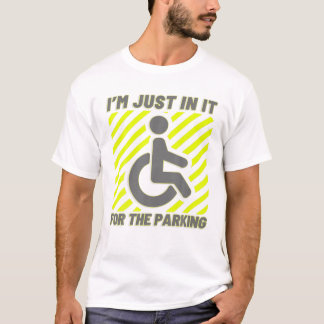 Rolstoel Gehandicapte parkeerplaats Ik zit er alle T-shirt