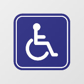 Rolstoel Gehandicapten Toegankelijk Thuisbedrijf Raamsticker (Vel)