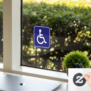 Rolstoel Gehandicapten Toegankelijk Thuisbedrijf Raamsticker