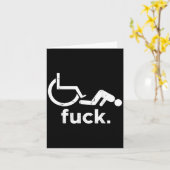 Rolstoel Humor Beperking Grappige Meme - Rolstoel Kaart (Gele Bloem)