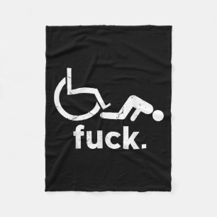 Rolstoel Humor Handicap Funny Meme - Rolstoel Fleece Deken