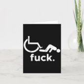 Rolstoel Humor Handicap Funny Meme - Rolstoel Kaart (Voorkant)