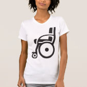 Rolstoel Icoon Dames T-Shirt (Voorkant)