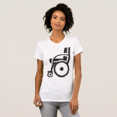 Rolstoel Icoon Dames T-Shirt (Voorkant volledig)