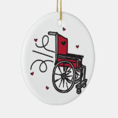 Rolstoel Keramisch Ornament (Rechts)