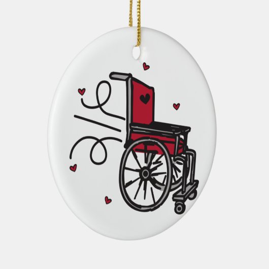 Rolstoel Keramisch Ornament (Rechts)