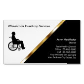 Rolstoel Medisch Visitekaartje Magneten (Voorkant)