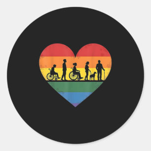 Rolstoel, Quadriplegisch, Paraplegisch, Handicap,  Ronde Sticker
