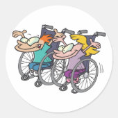 Rolstoel Race Stickers (Voorkant)