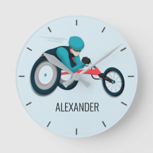 Rolstoel racen ronde klok