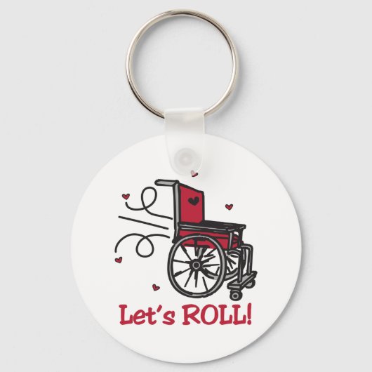 Rolstoel Sleutelhanger (Voorkant)