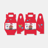 Rolstoel superheld meisje Flying Hero Birthday Bedankdoosjes (Uitgevouwen)