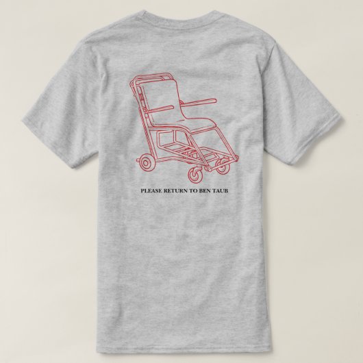 Rolstoel T shirt (Design achterkant)