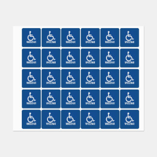 Rolstoel voor gehandicapten labels