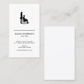 rolstoel voor verpleegkundigen visitekaartje (Voorkant / Achterkant)