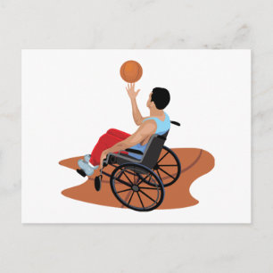 rolstoelbasketbal briefkaart