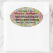 Rolstoelbestelwagen nodig ovale sticker (Tas)