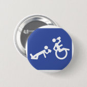 rolstoelcabine ronde button 5,7 cm (Voorkant /achterkant)