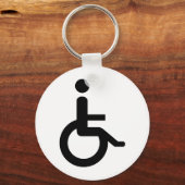 rolstoelgebruiker sleutelhanger (Voorkant)