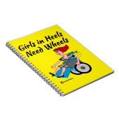 rolstoelmeisje: een rolstoel op een Notitieboek (Rechterzijde)