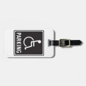 Rolstoelparkeersymbool Bagagelabel (Voorkant horizontaal)