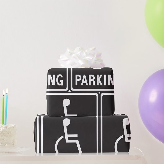 Rolstoelparkeersymbool Cadeaupapier