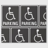 Rolstoelparkeersymbool Cadeaupapier (Vlak)