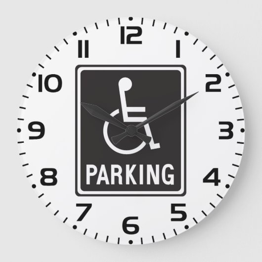Rolstoelparkeersymbool Grote Klok (Voorkant)