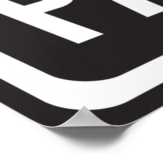 Rolstoelparkeersymbool Poster (Hoek)